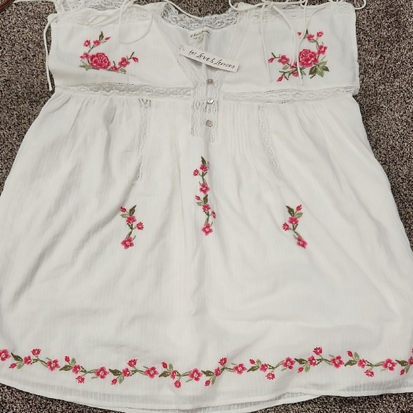 🔥 NWT 🔥 For Love And Lemons White Lace Detail Dress - Picture 9 of 10